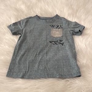 Boys 3T Blue Make Waves Tee